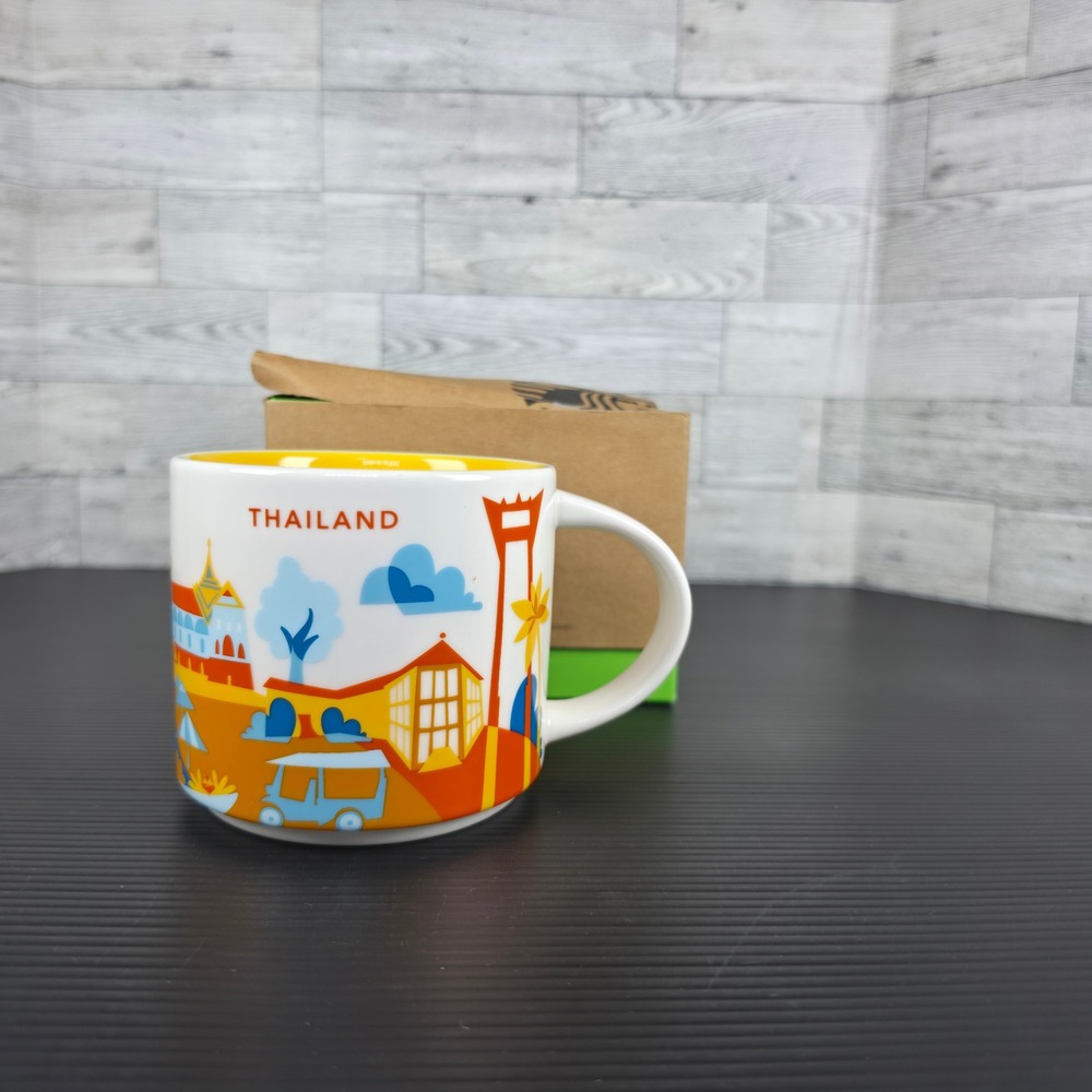 Starbucks You Are Here Thailand Mug 14oz 2019 Collection w/Box Landmark Tuk Tuk